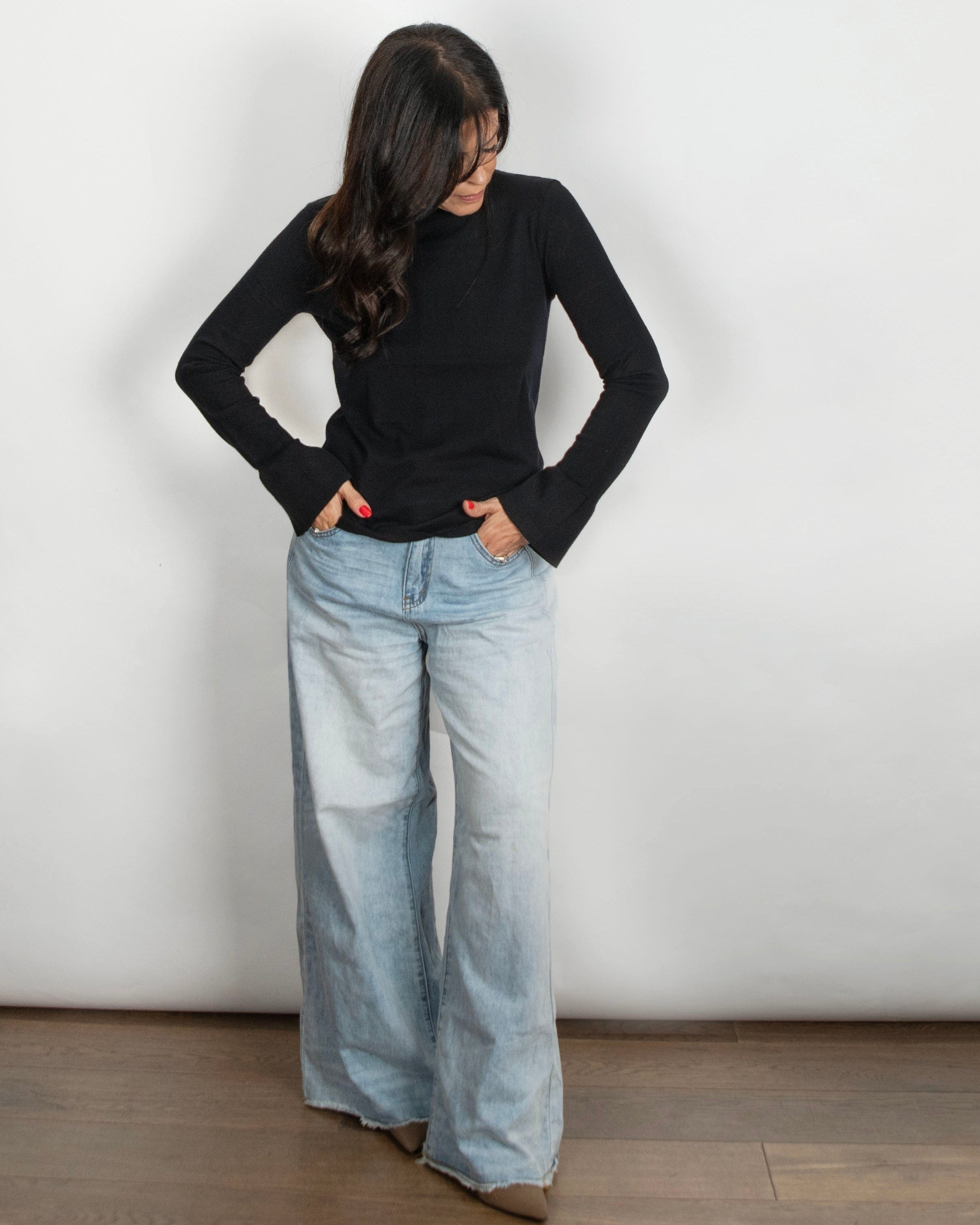 ARIANA סריג בייסיק שחור image 8