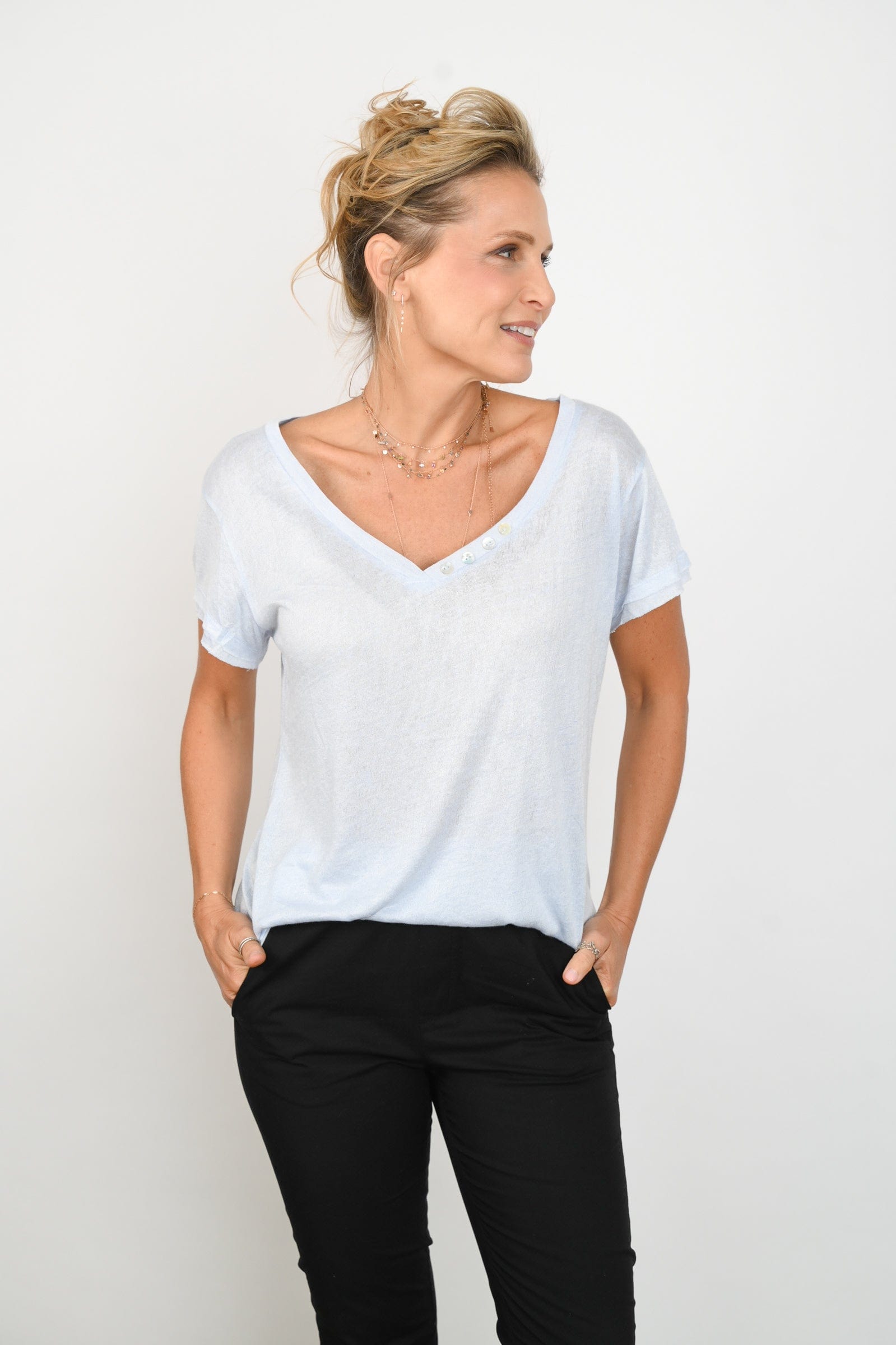 STREET חולצה תכלת image 7