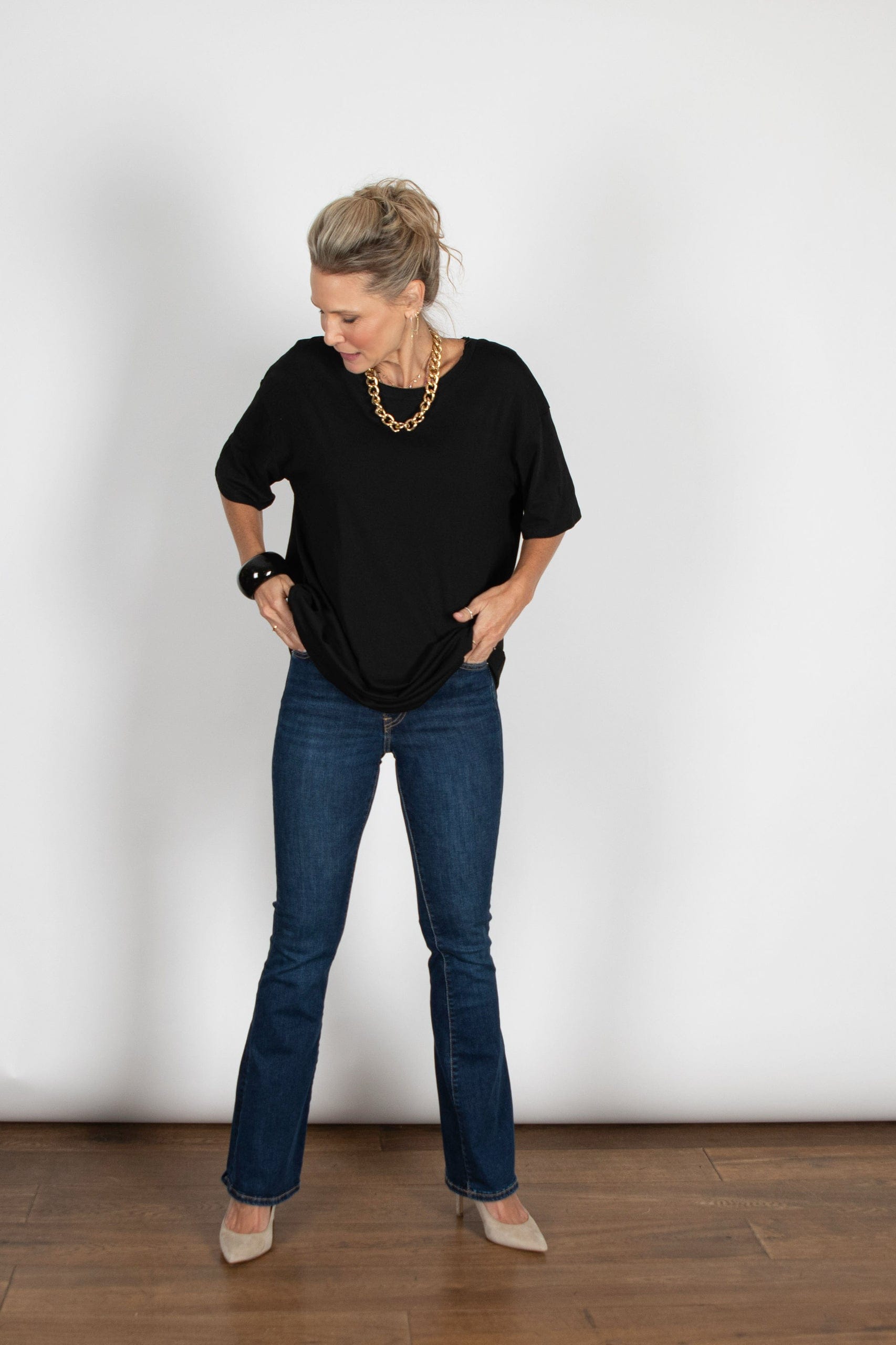 EYAL חולצה יוניסקס שחורה image 5