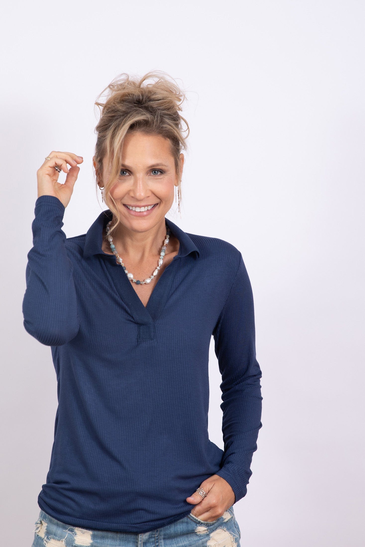 I SHIRT  חולצה כחולה image 5