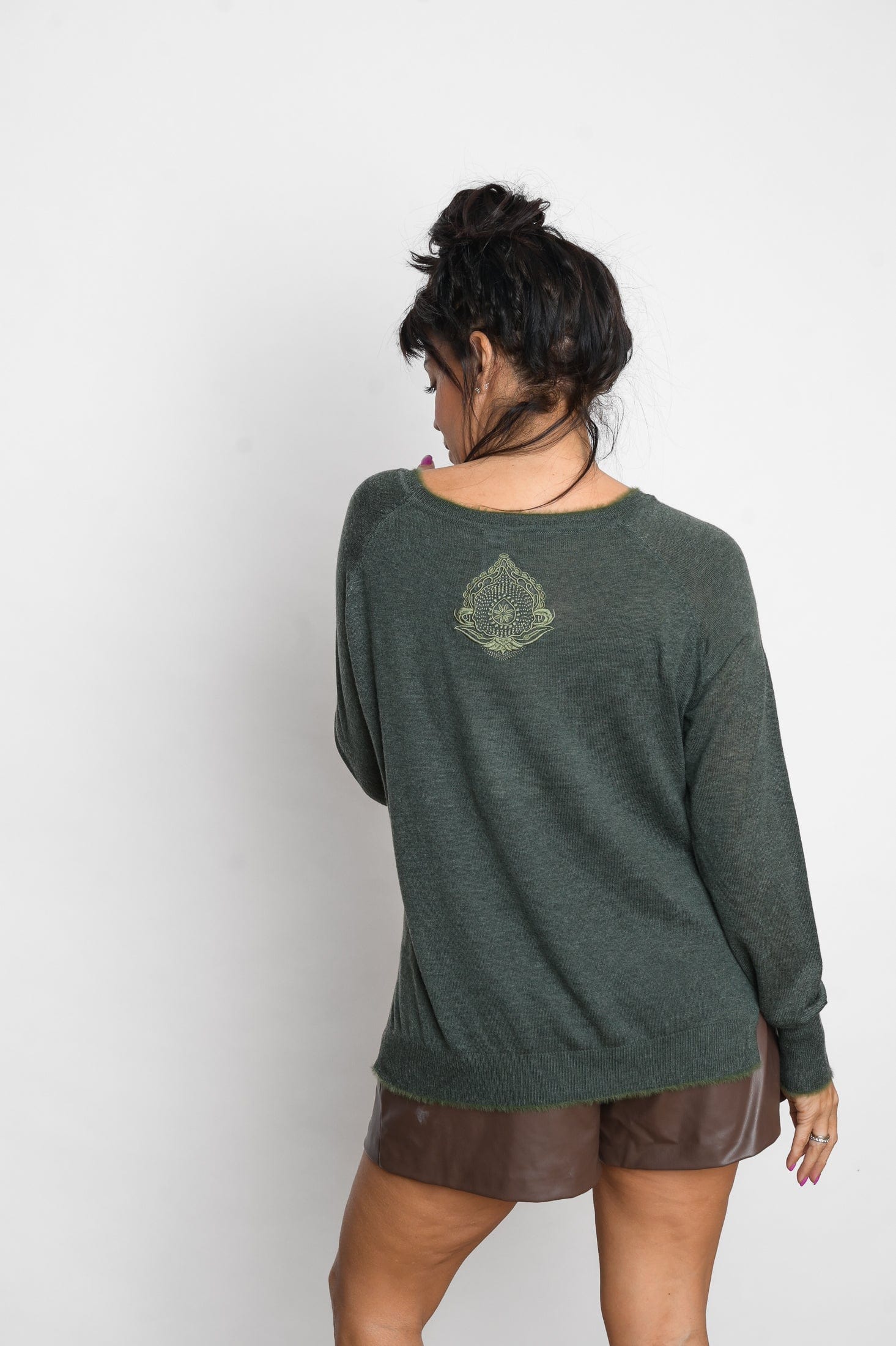 LIPSI סריג עגול ירוק image 5