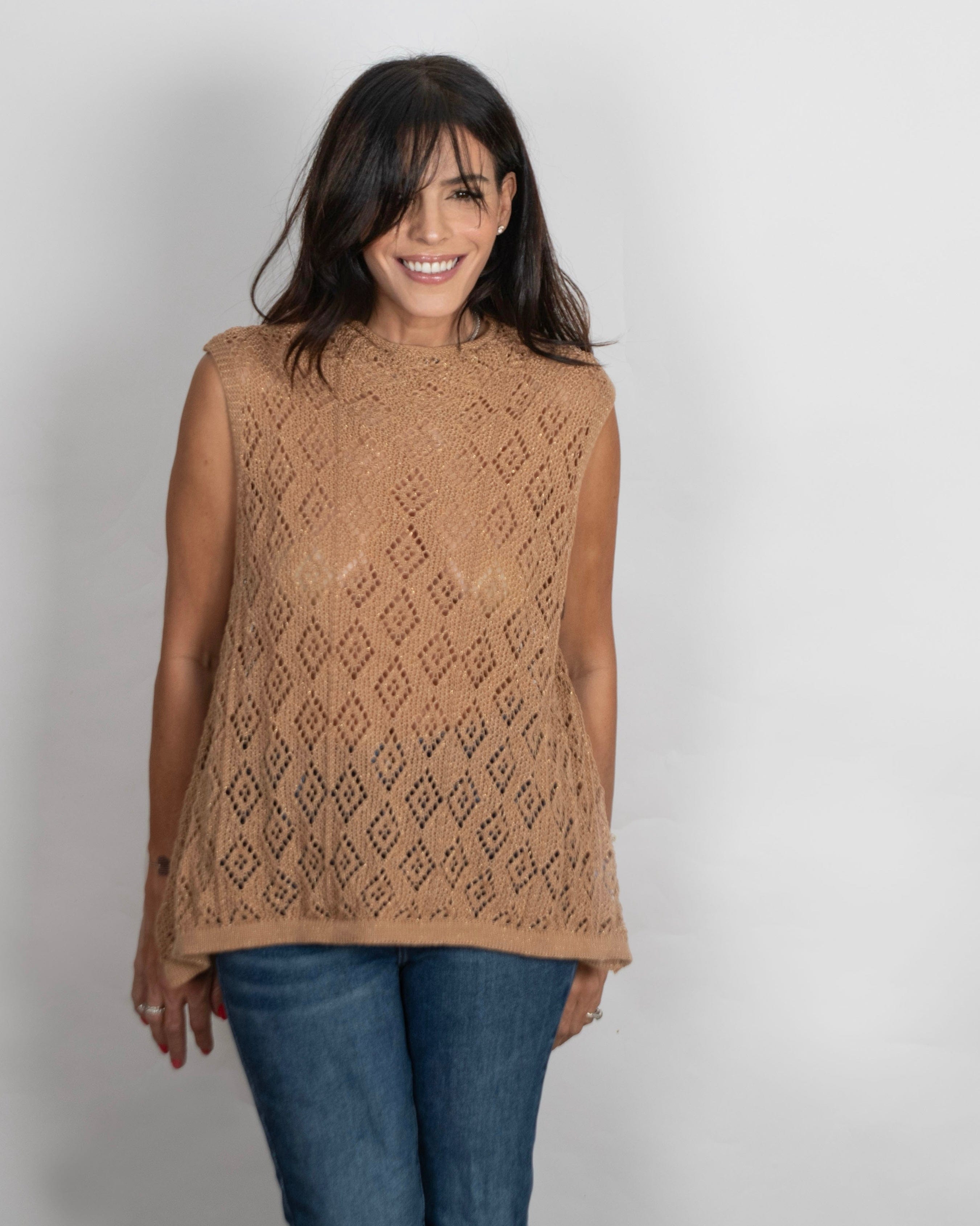 RIHANNA מיני גולף חורים קאמל image 0