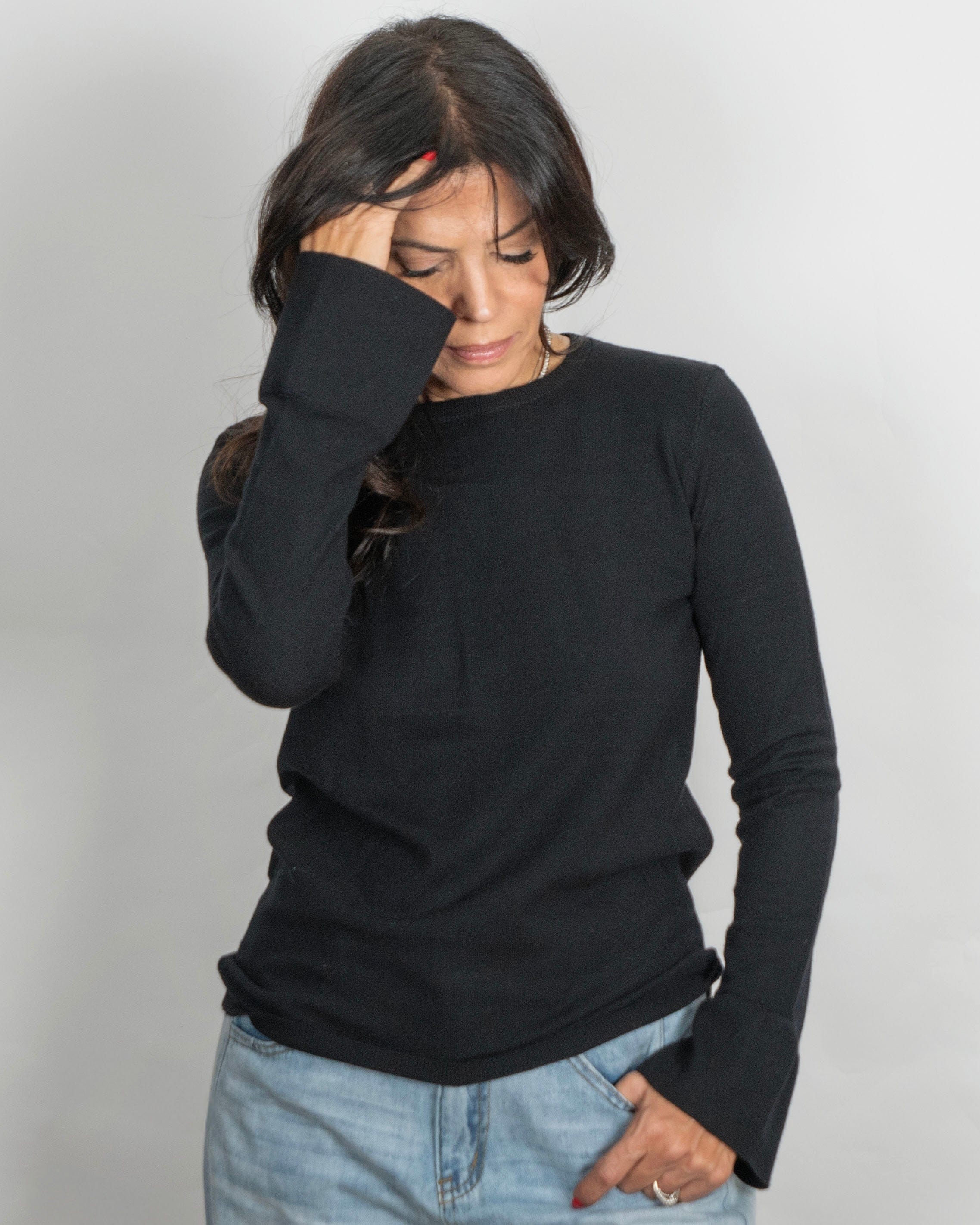 ARIANA סריג בייסיק שחור image 4