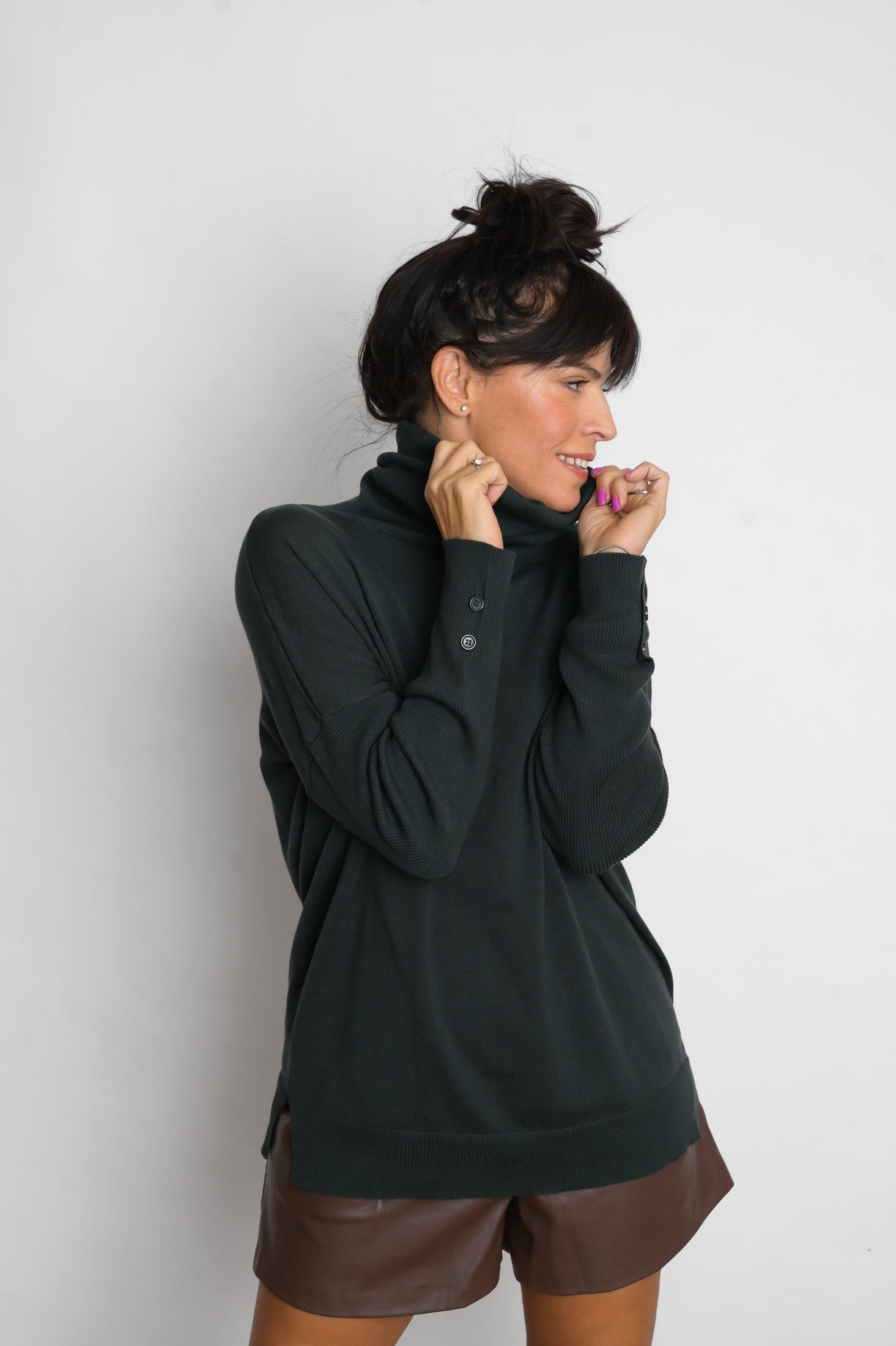 ALIMIA  סריג גולף ירוק image 3