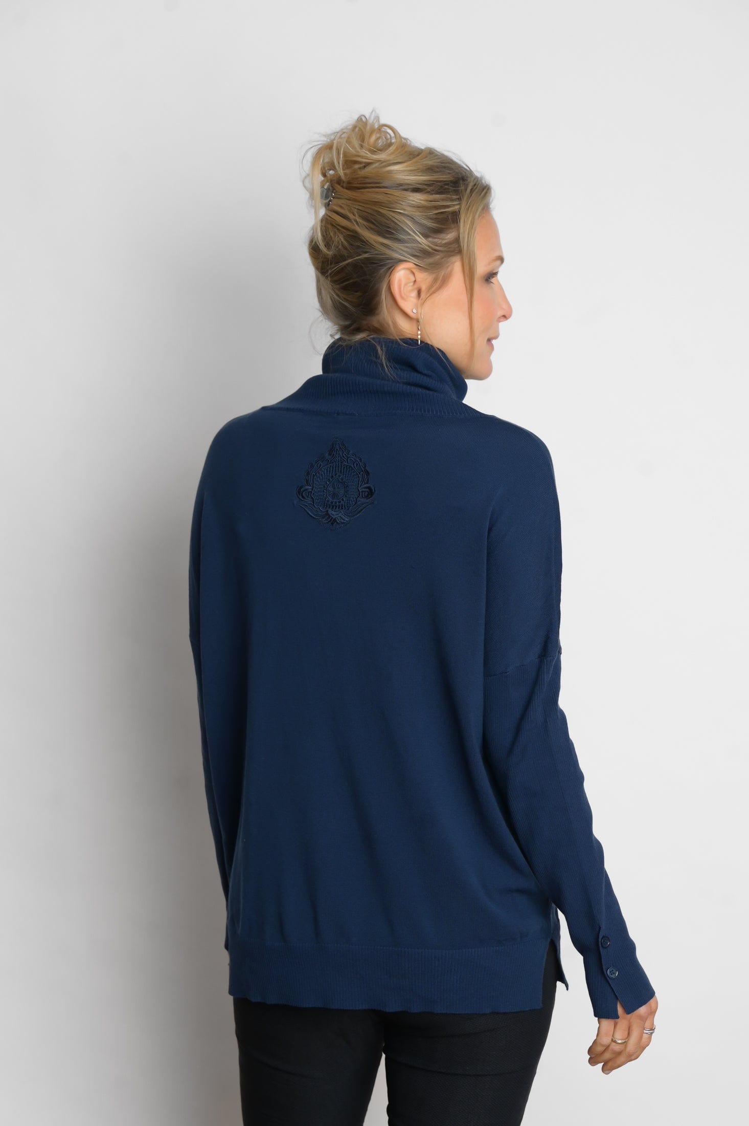 ALIMIA  סריג גולף כחול image 2