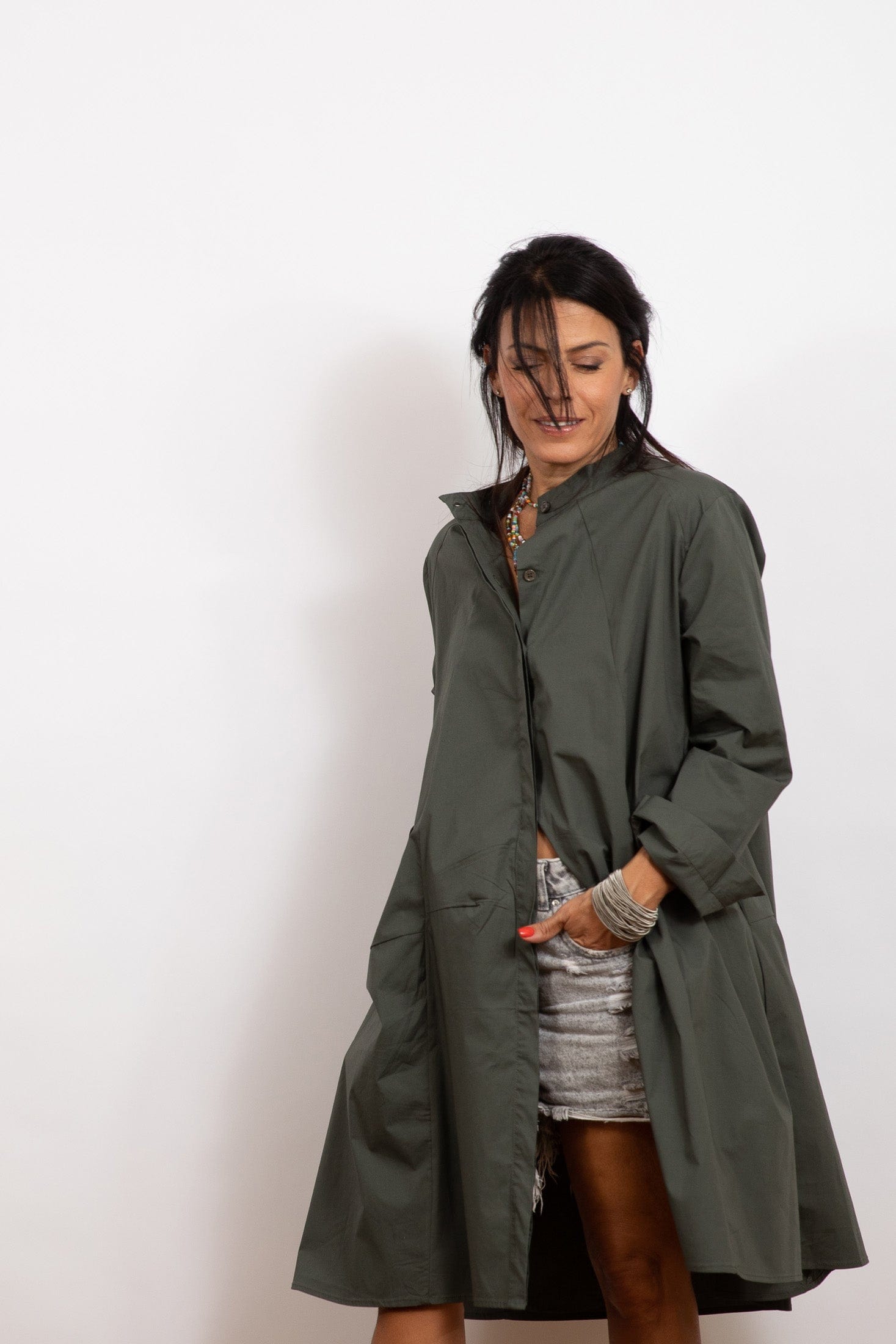 C DREES שמלה ג'קט אוברסייז image 5