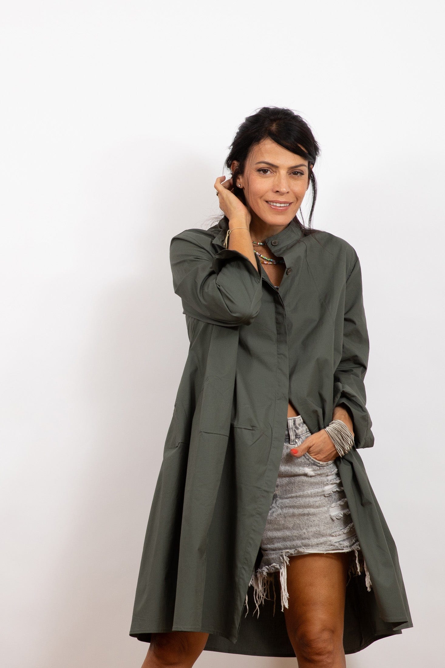 C DREES שמלה ג'קט אוברסייז image 8