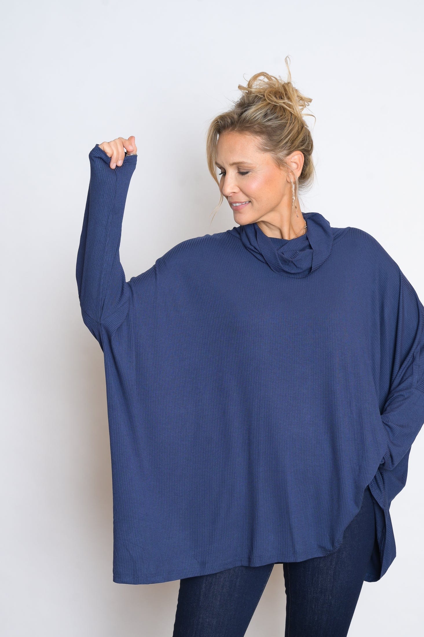 K SHIRT   גולף כחול אוברסייז image 1