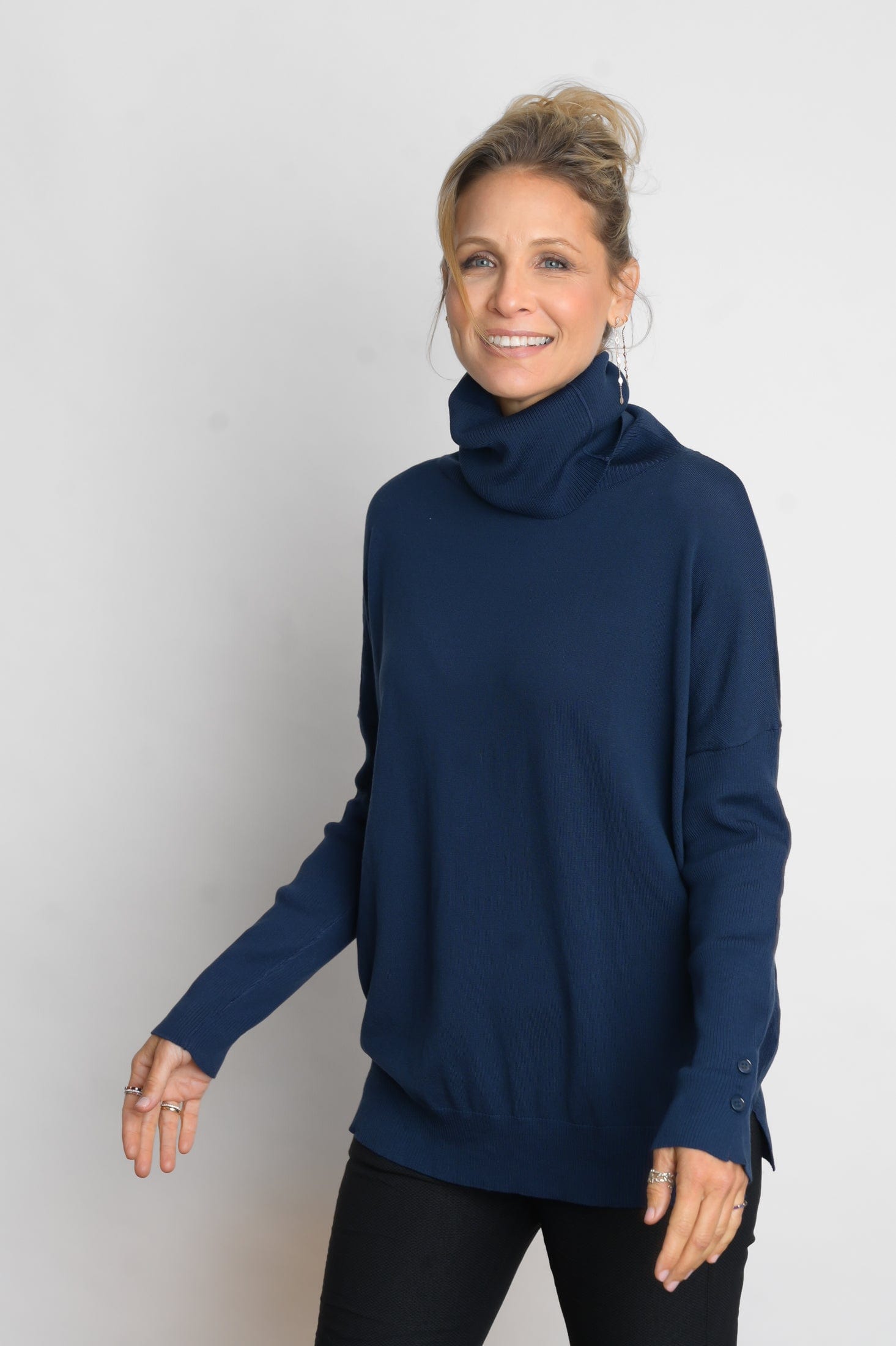 ALIMIA  סריג גולף כחול image 3