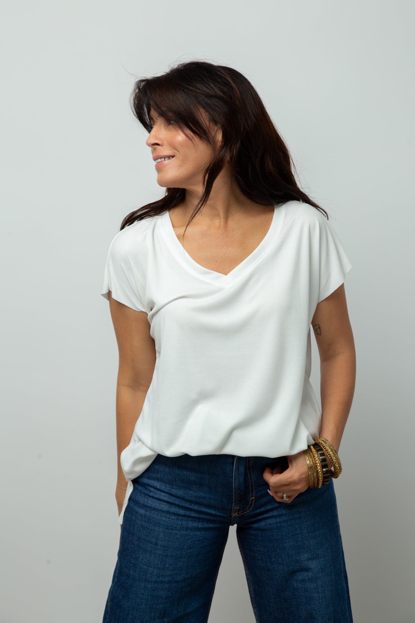 DALLY V חולצה לבנה image 1