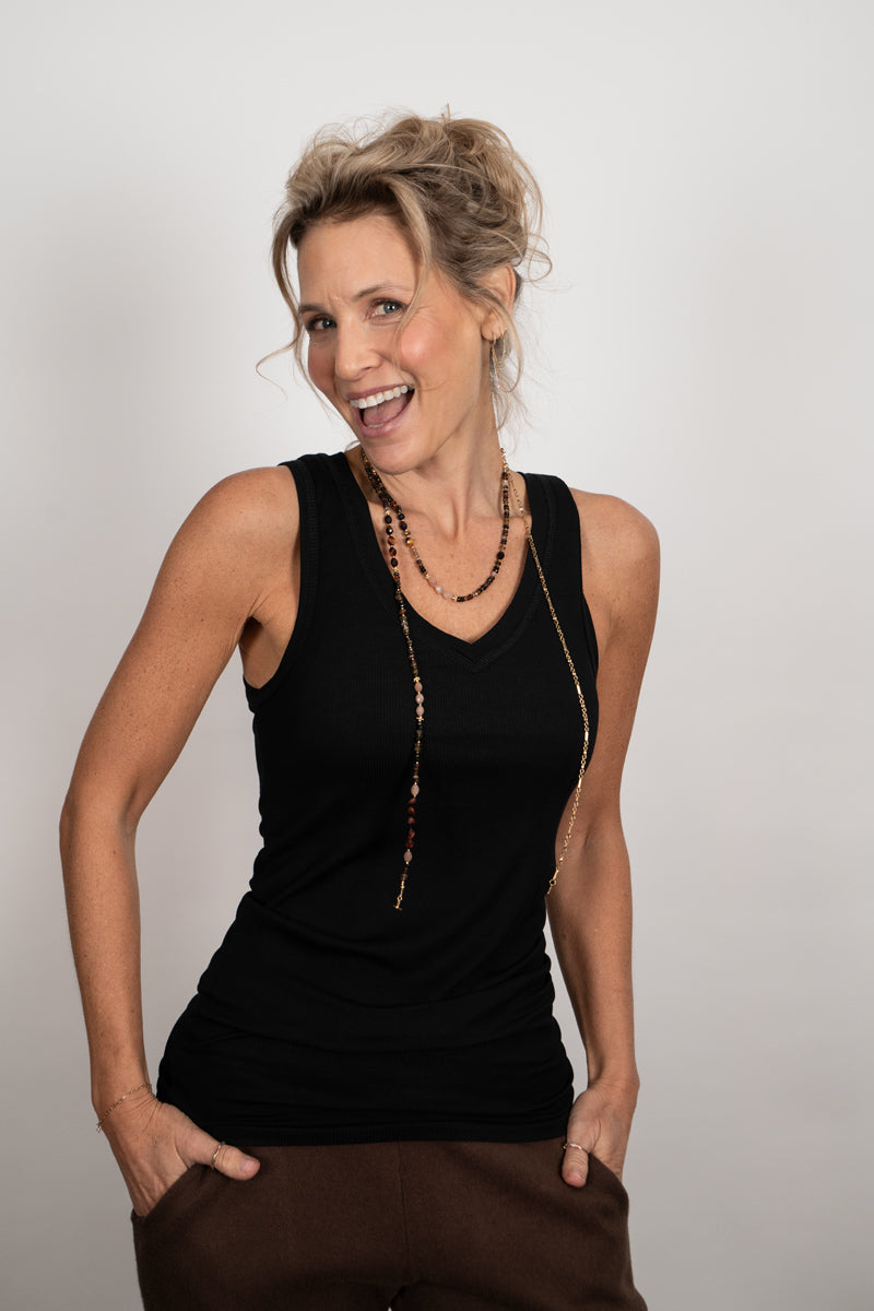 SINGAPORE גופיה שחורה