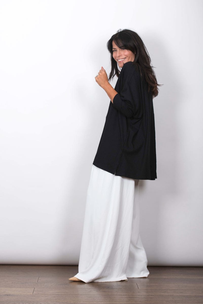 LARRY חולצה אוברסייז שחורה