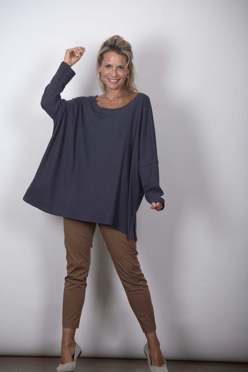 LARRY חולצה אוברסייז אפור