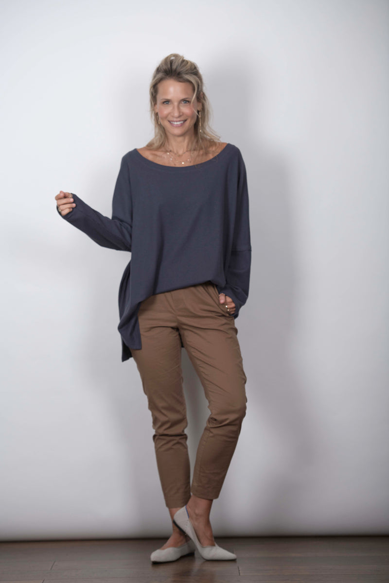 LARRY חולצה אוברסייז אפור