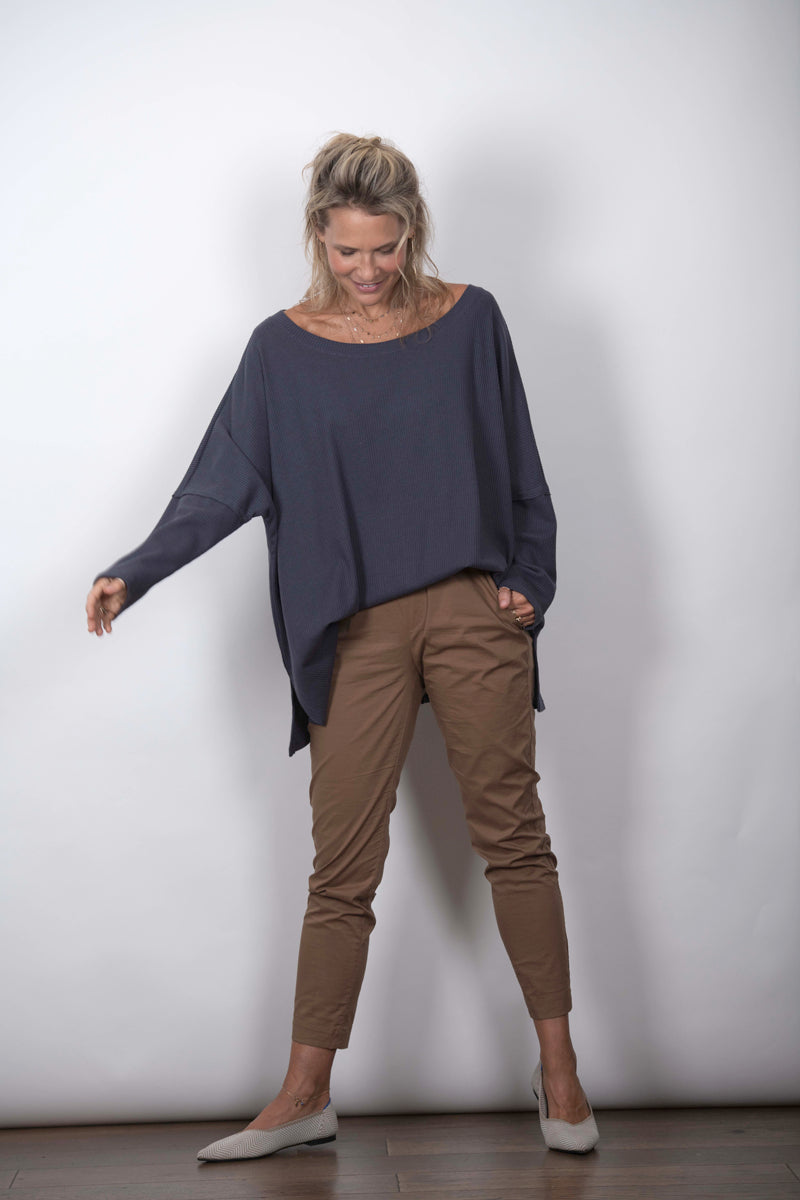 LARRY חולצה אוברסייז אפור