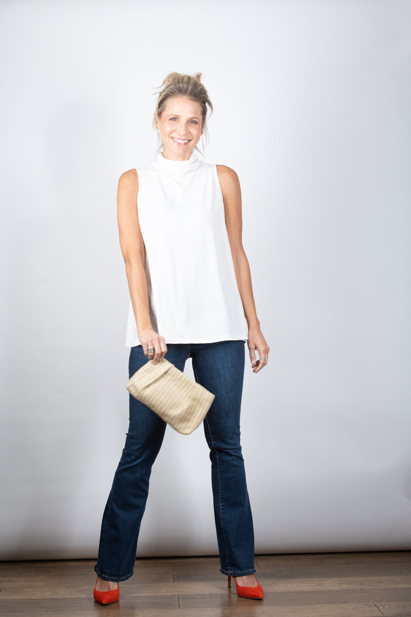 IRIS  גופיית מיני גולף לבנה