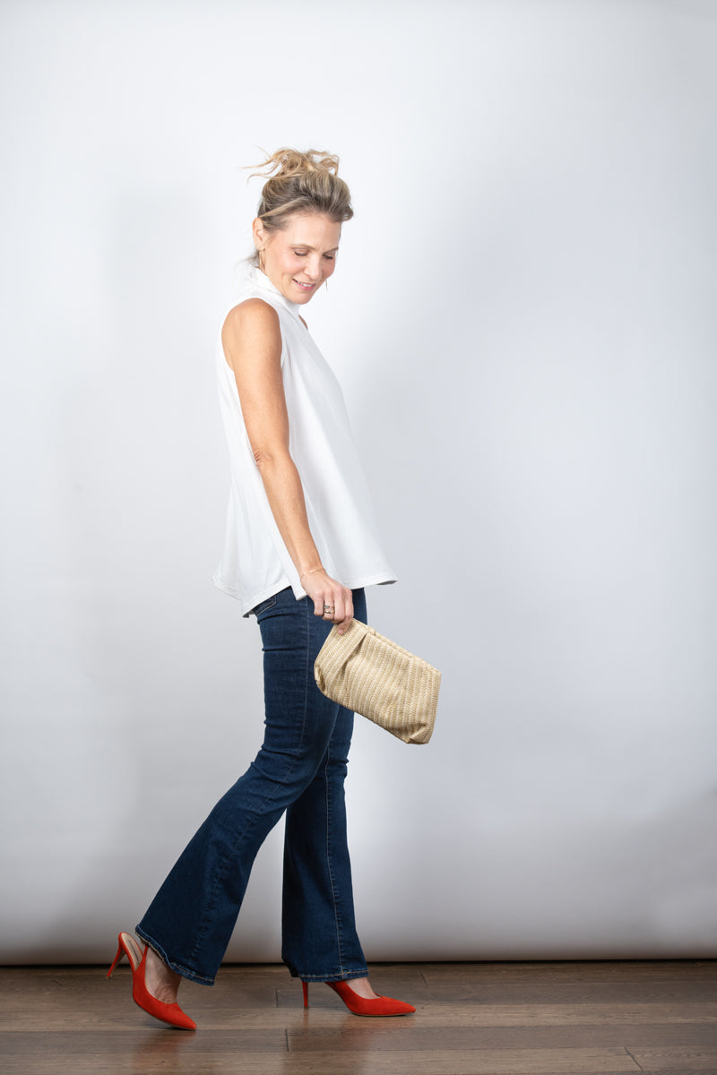 IRIS  גופיית מיני גולף לבנה