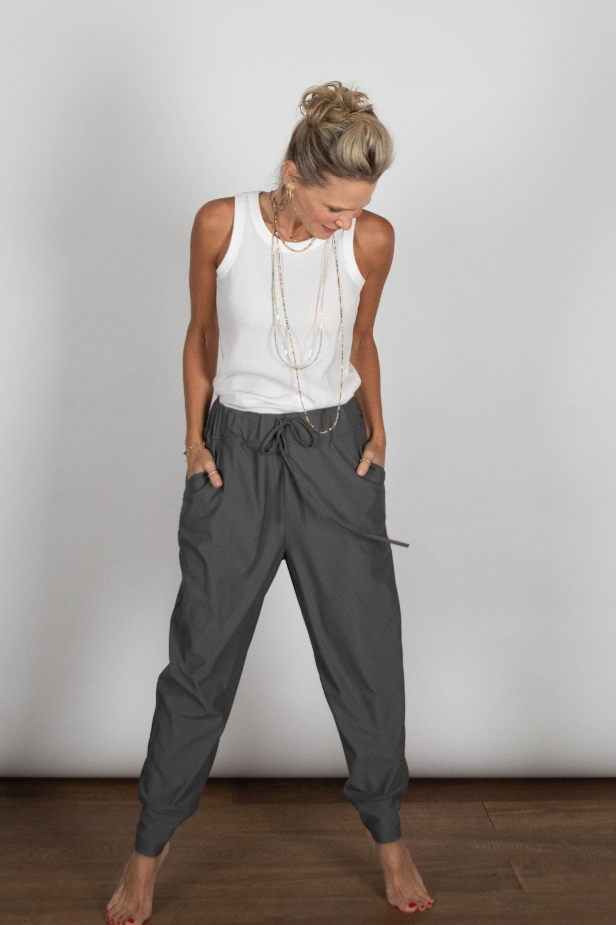 TAL PENS מכנסיים אפור