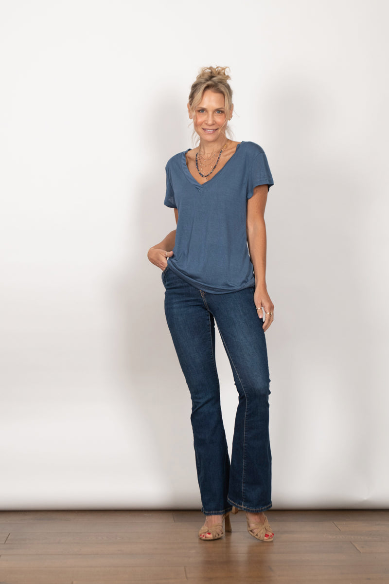 CERES חולצה בייסיק כחולה