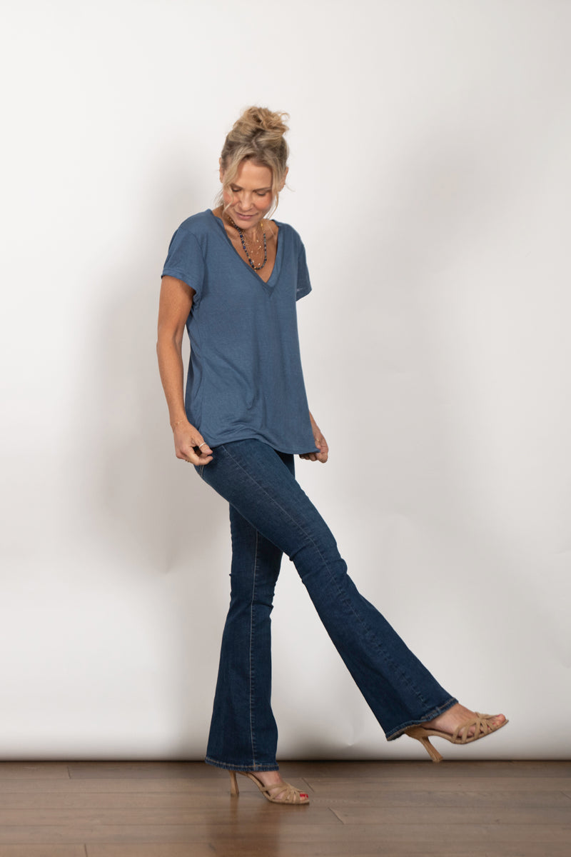 CERES חולצה בייסיק כחולה