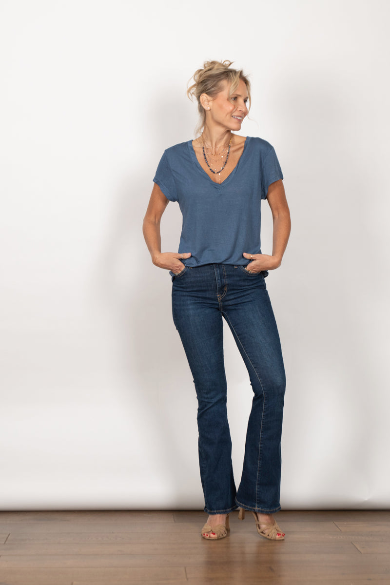 CERES חולצה בייסיק כחולה