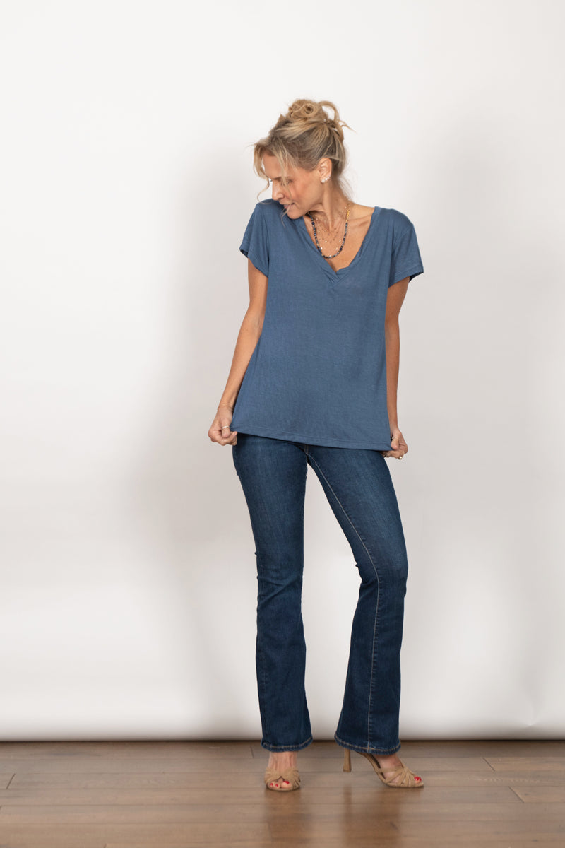 CERES חולצה בייסיק כחולה