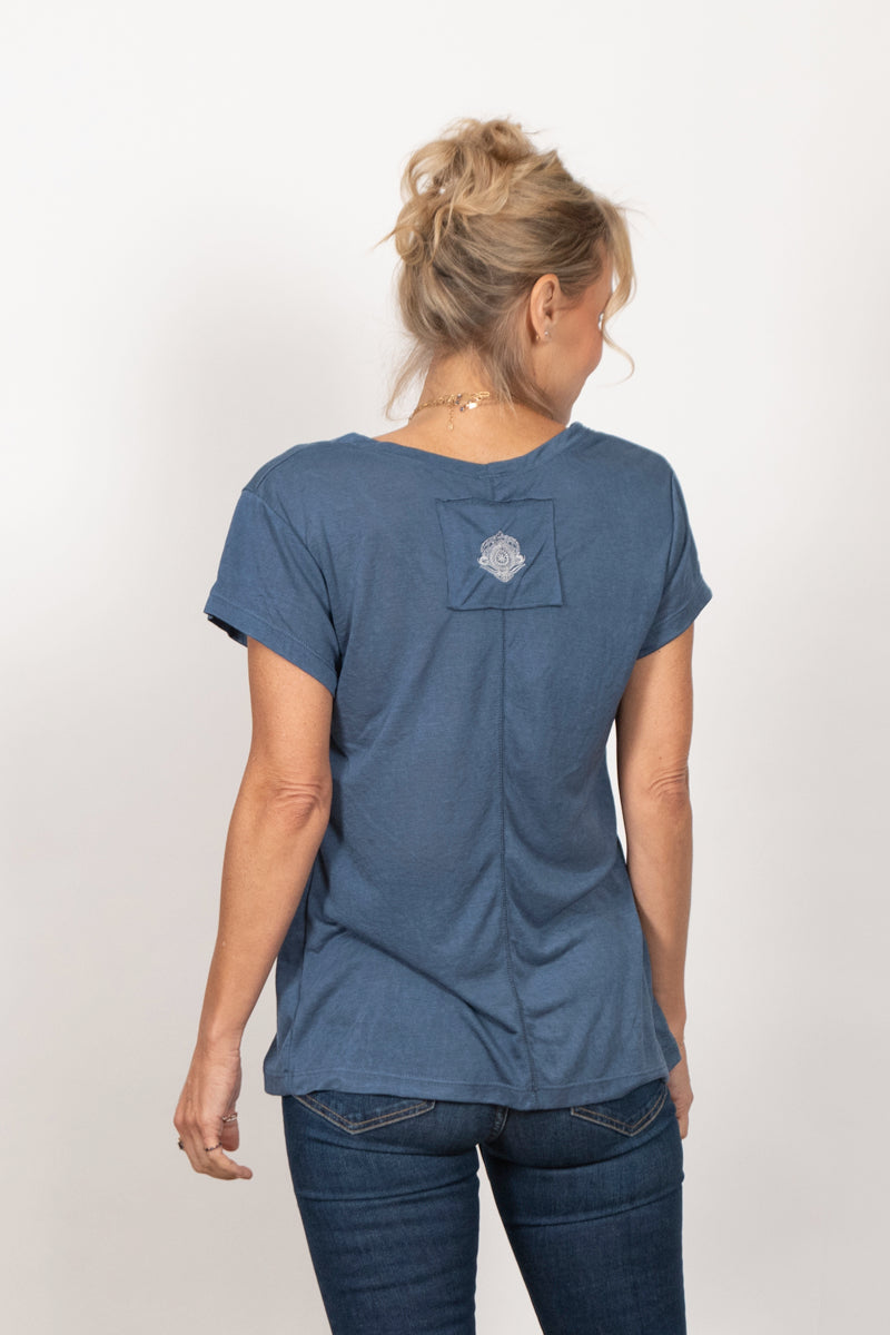 CERES חולצה בייסיק כחולה