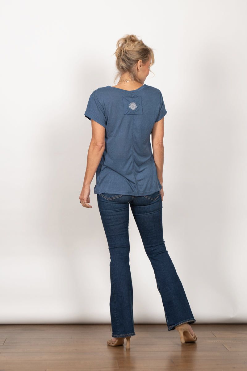 CERES חולצה בייסיק כחולה