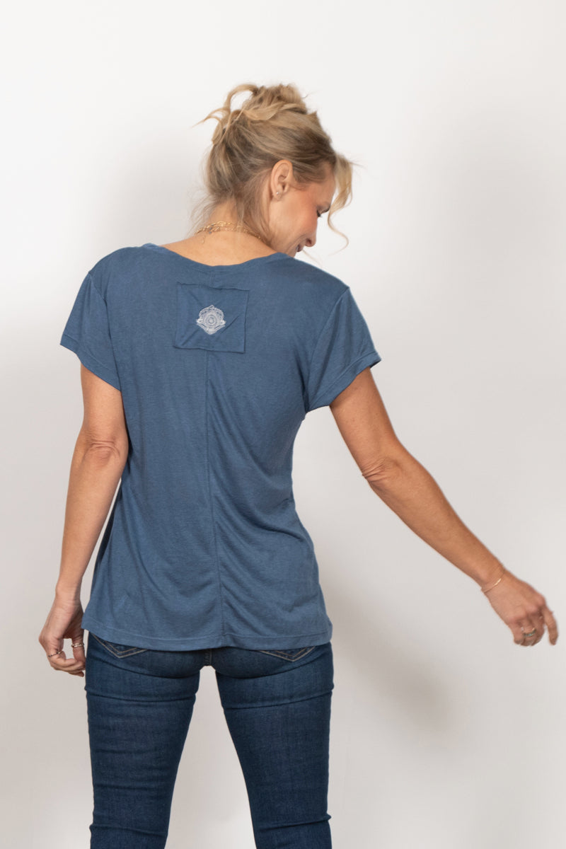 CERES חולצה בייסיק כחולה