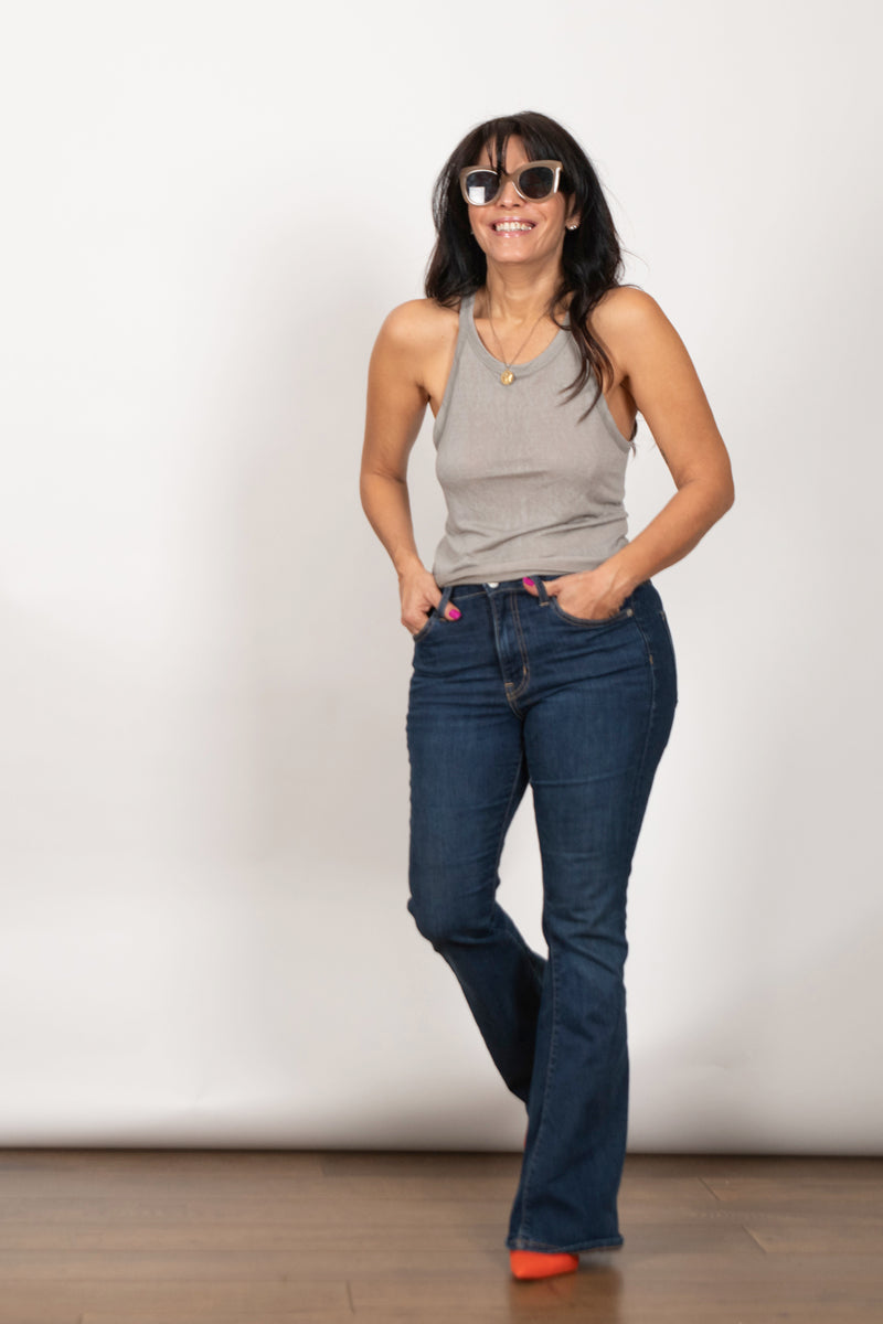 TOP TANK גופיה אפורה קטנה