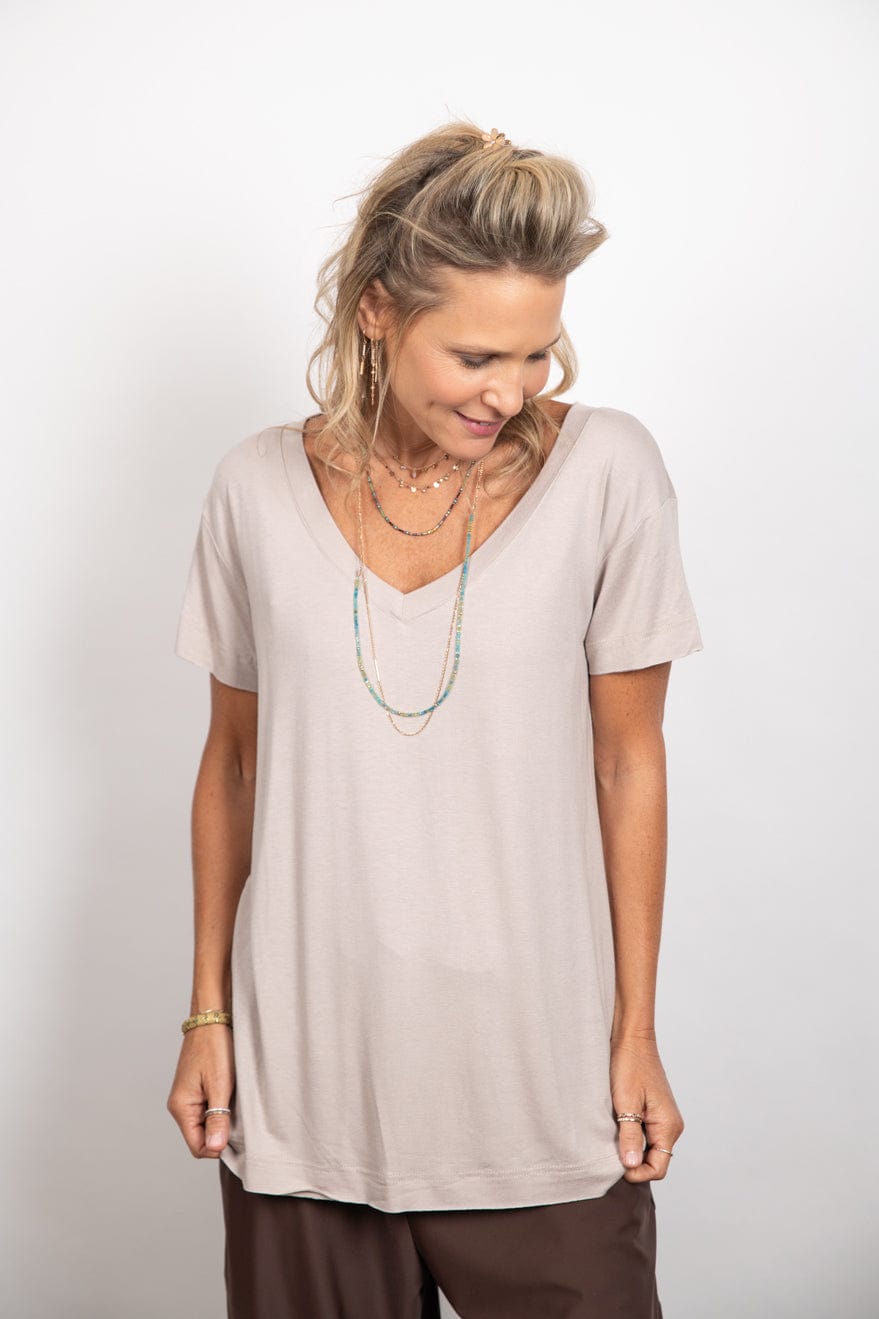 AMOS V חולצה קאמל