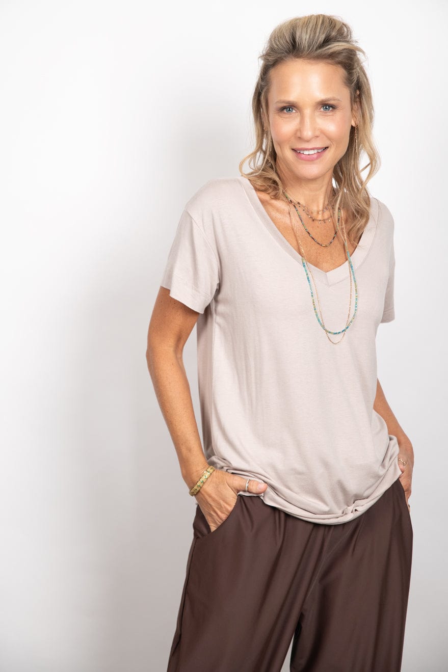 AMOS V חולצה קאמל