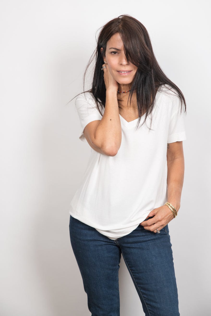 AMOS V חולצה לבנה