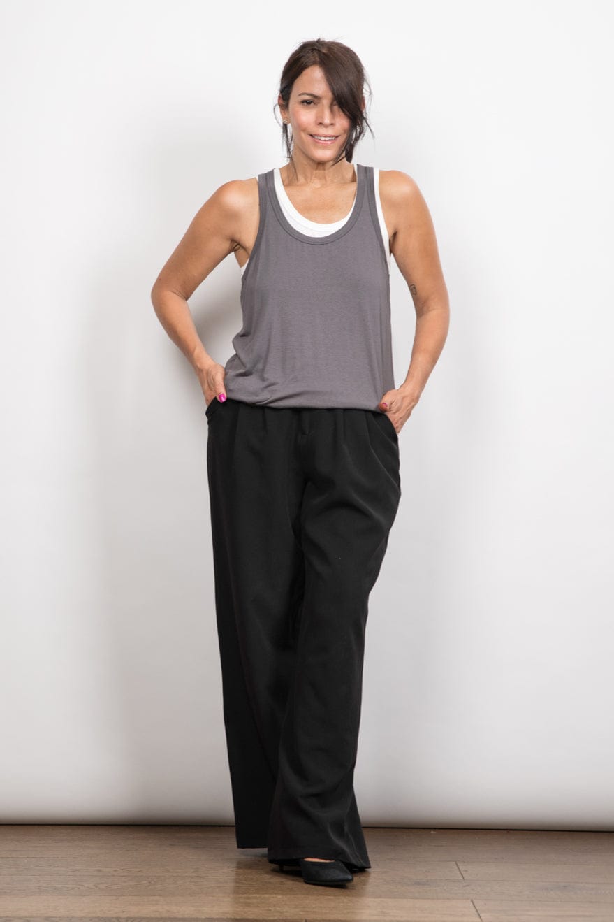 GUY גופיה אפור לבן