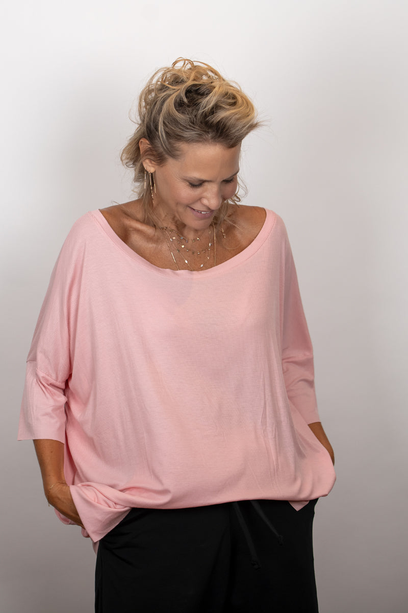 TOKYO חולצת אוברסייז ורודה