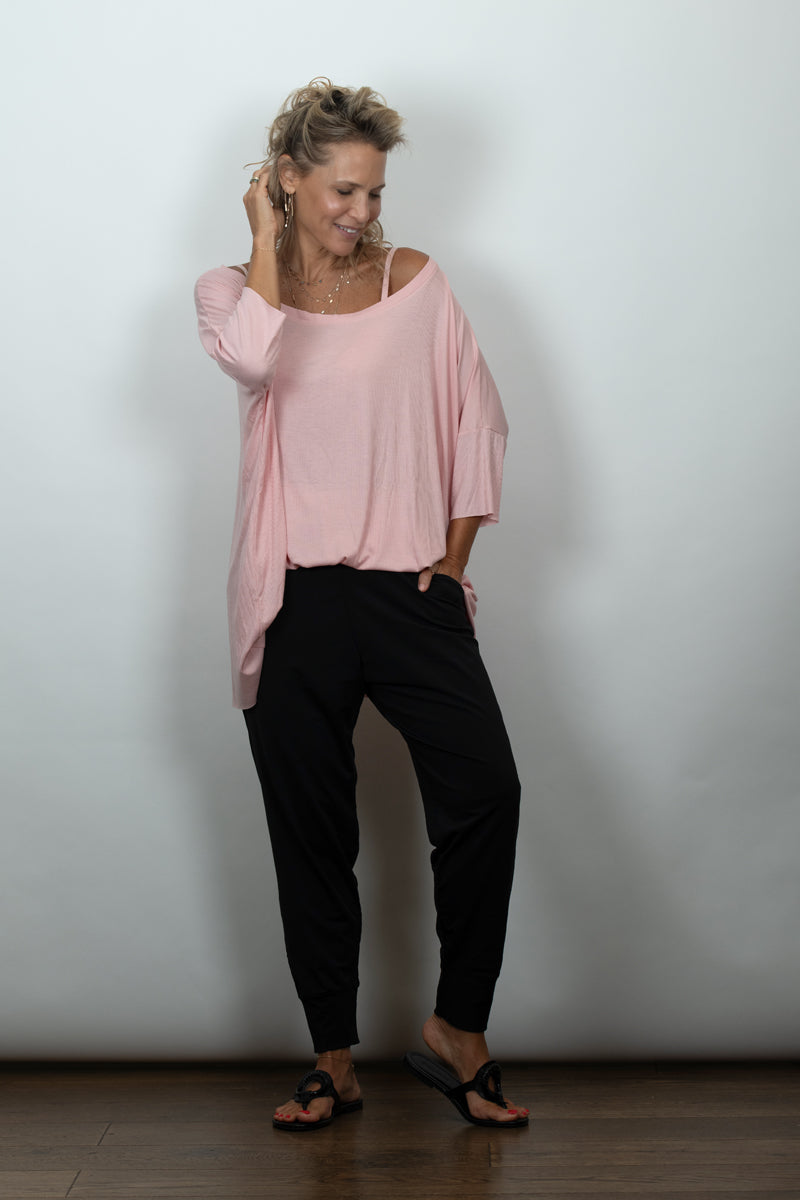 TOKYO חולצת אוברסייז ורודה