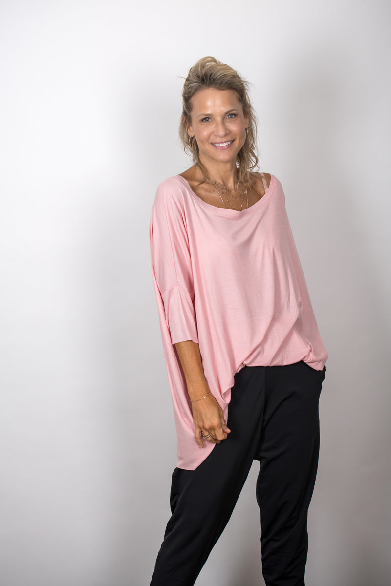 TOKYO חולצת אוברסייז ורודה