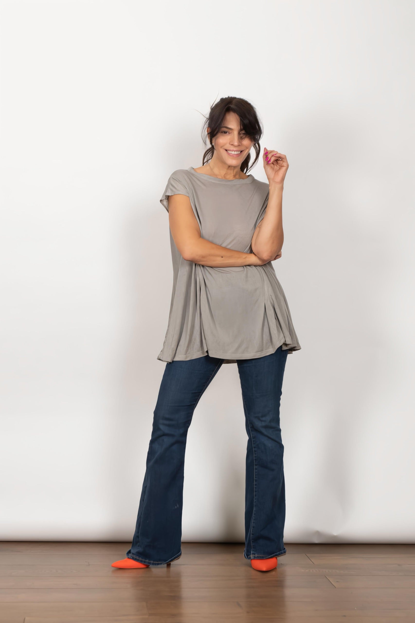 JUNO חולצה אוברסייז