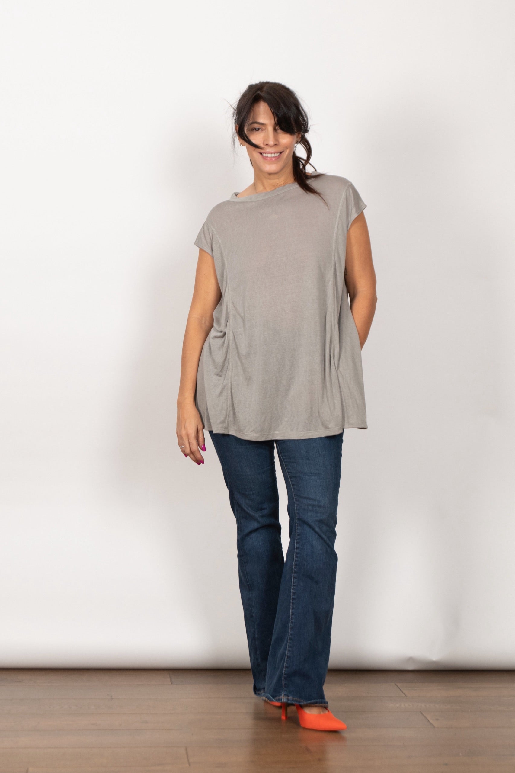 JUNO חולצה אוברסייז