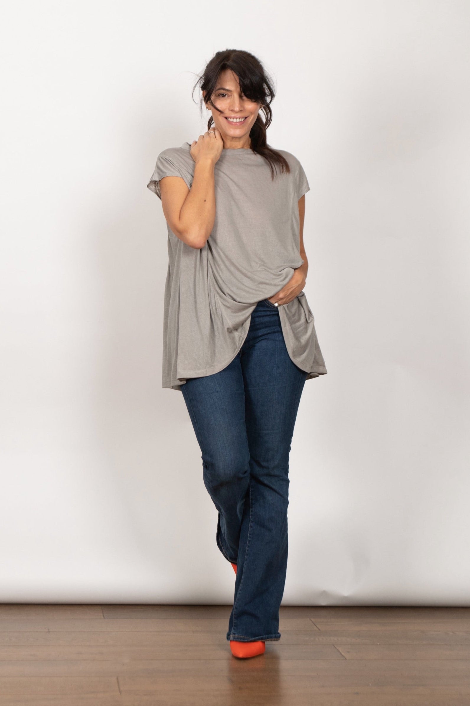 JUNO חולצה אוברסייז