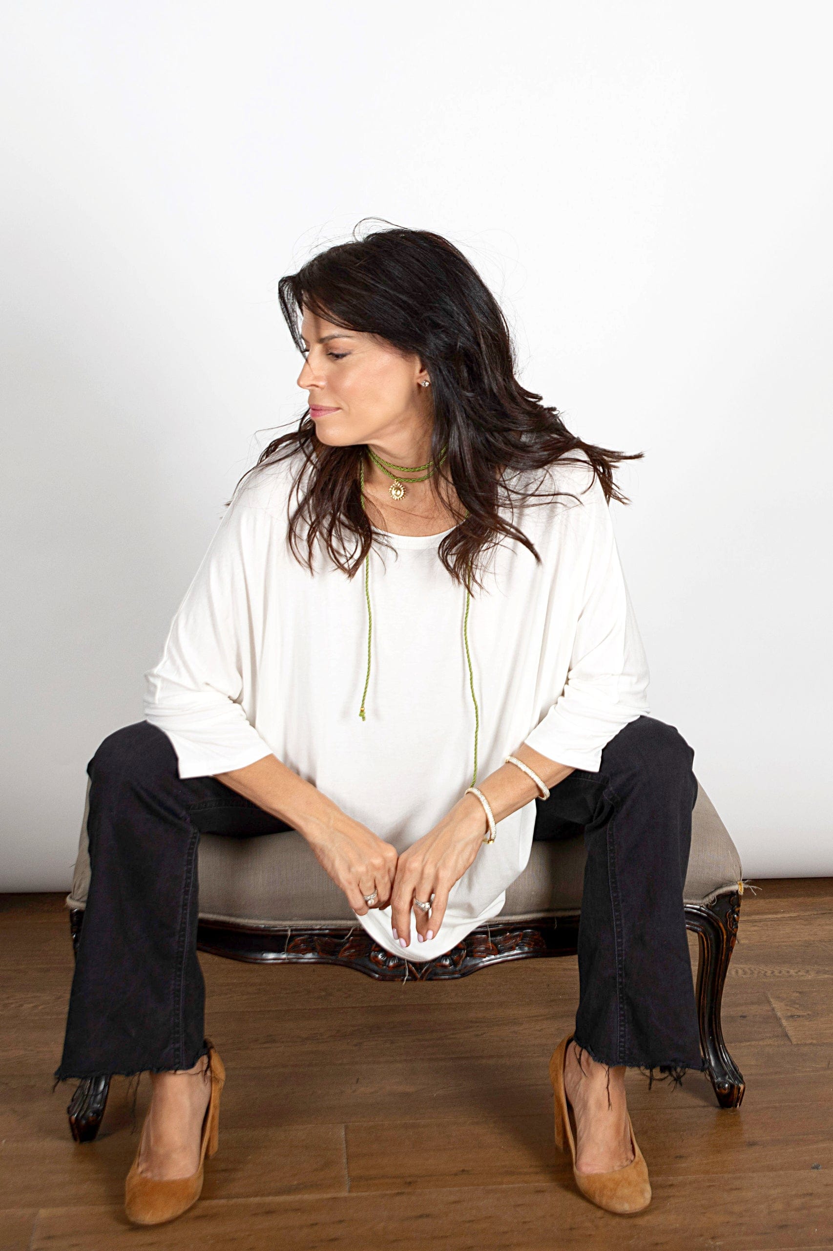 SAM חולצה אוברסייז לבנה