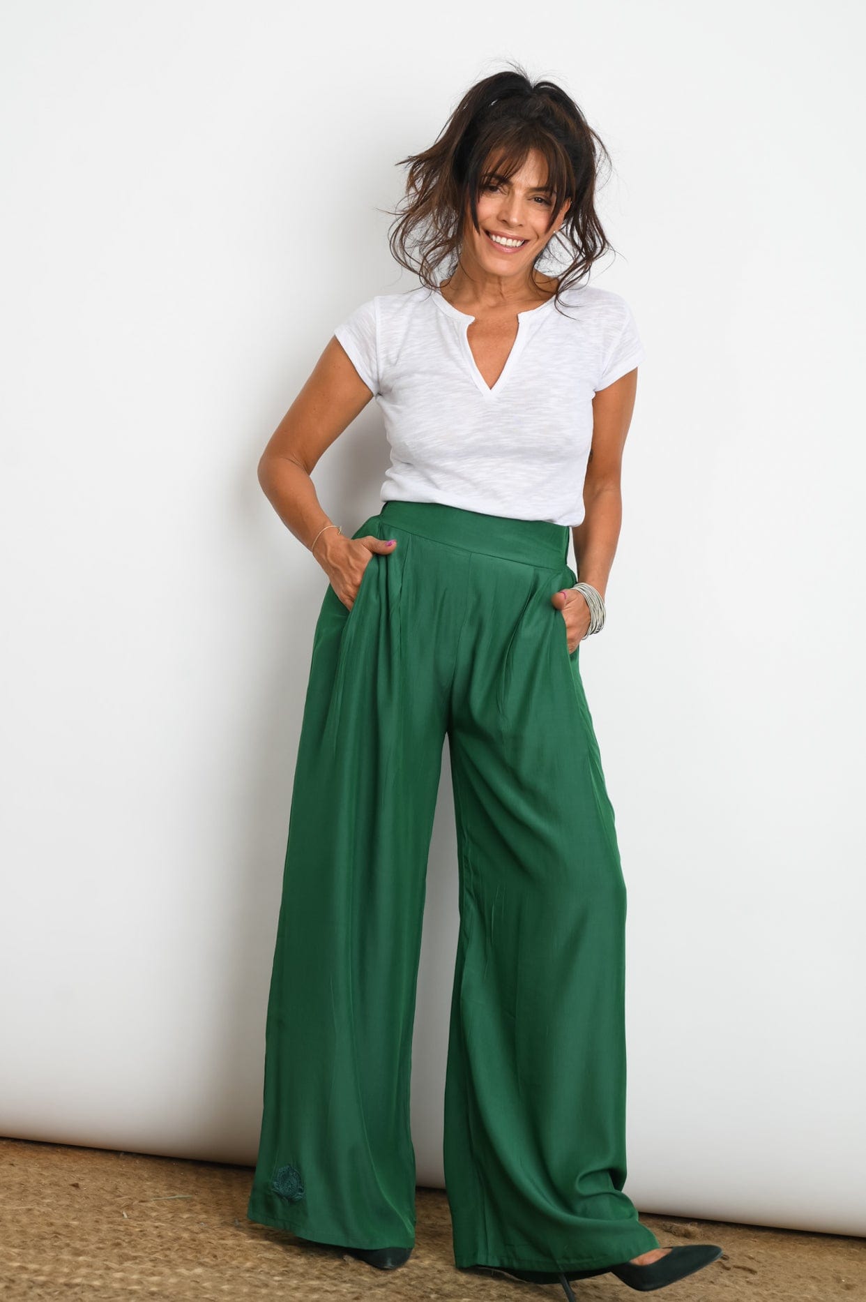 RON מכנסים בצבע ירוק image 4