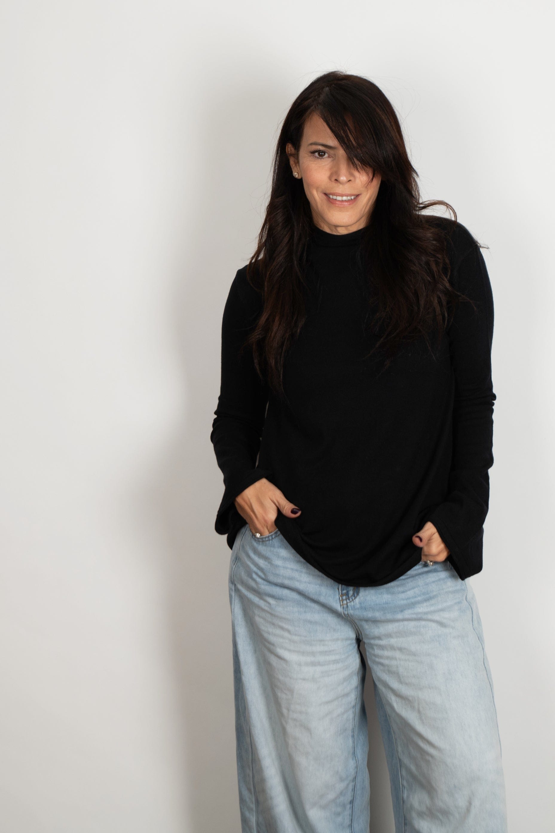 ARETHA סריג מיני גולף שחור image 1