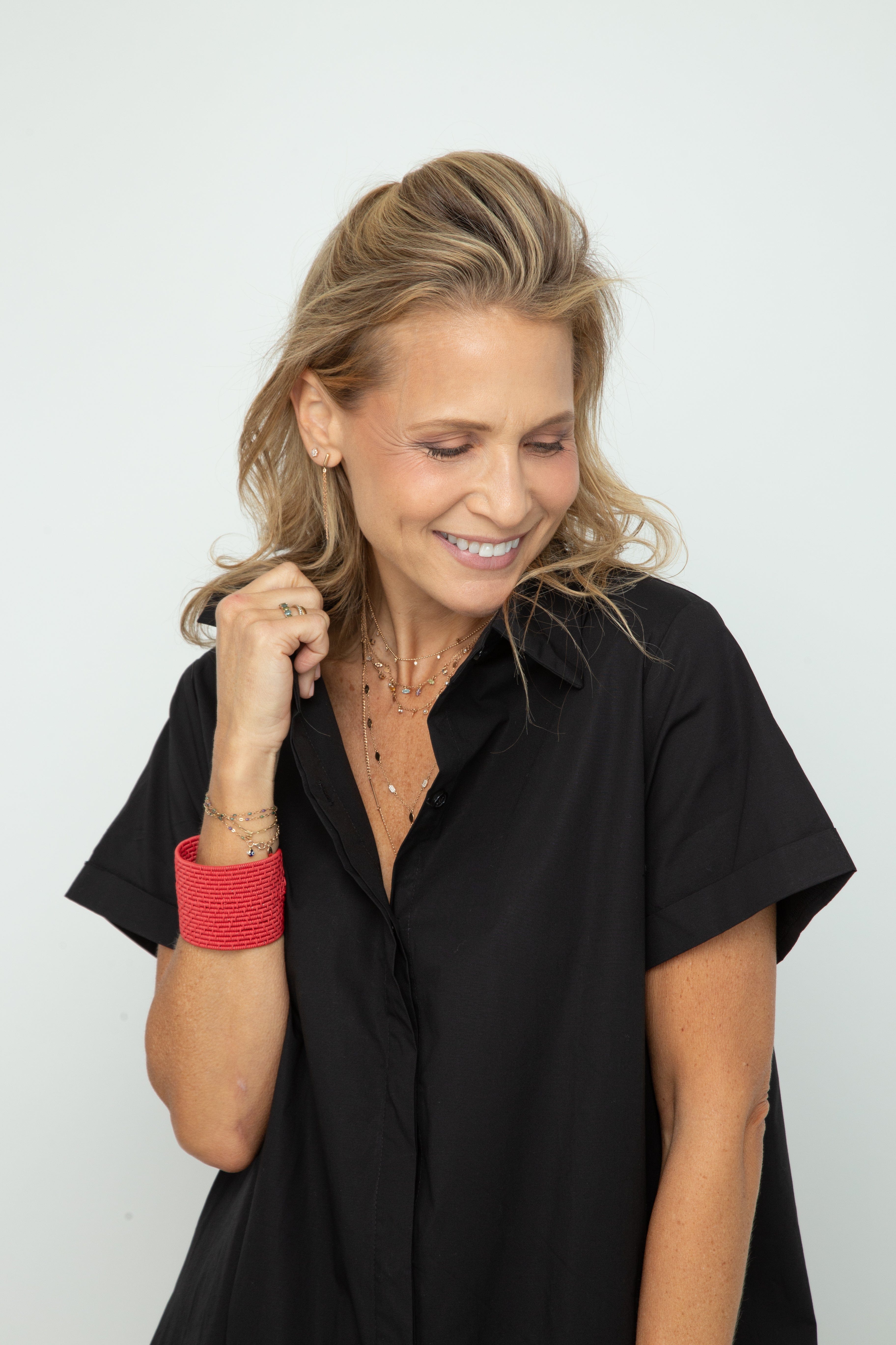 THREE שמלה שחורה אוברסייז image 1