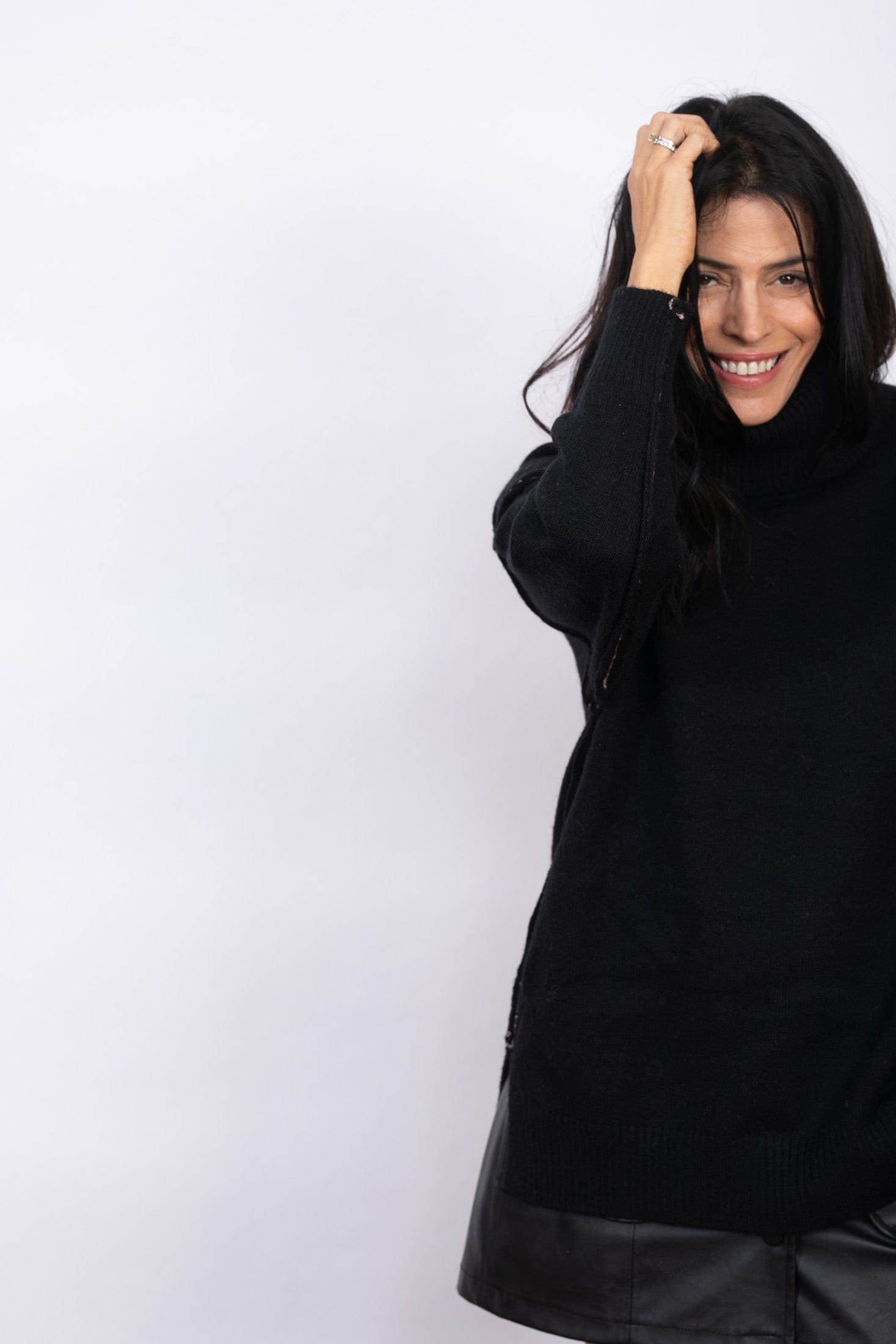 SILENE סריג גולף שחור image 4