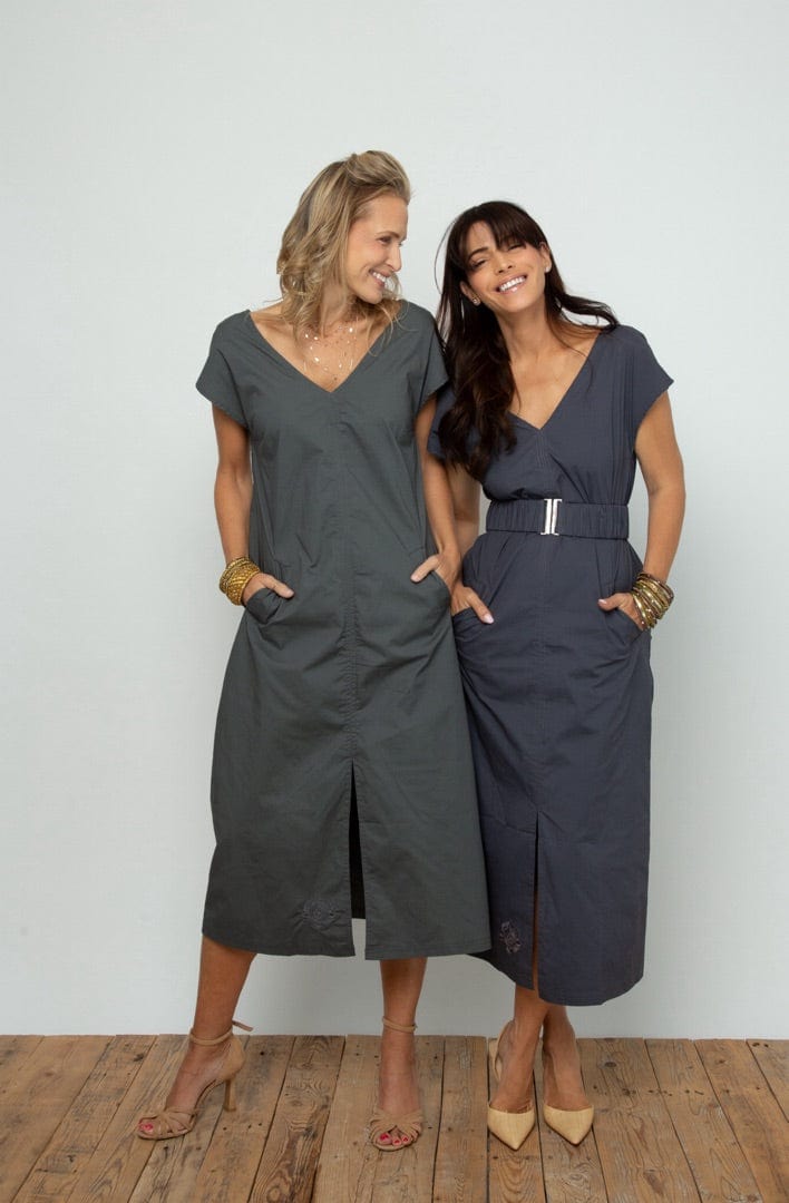 POOLY NEW שמלה מעוצבת אפורה image 11