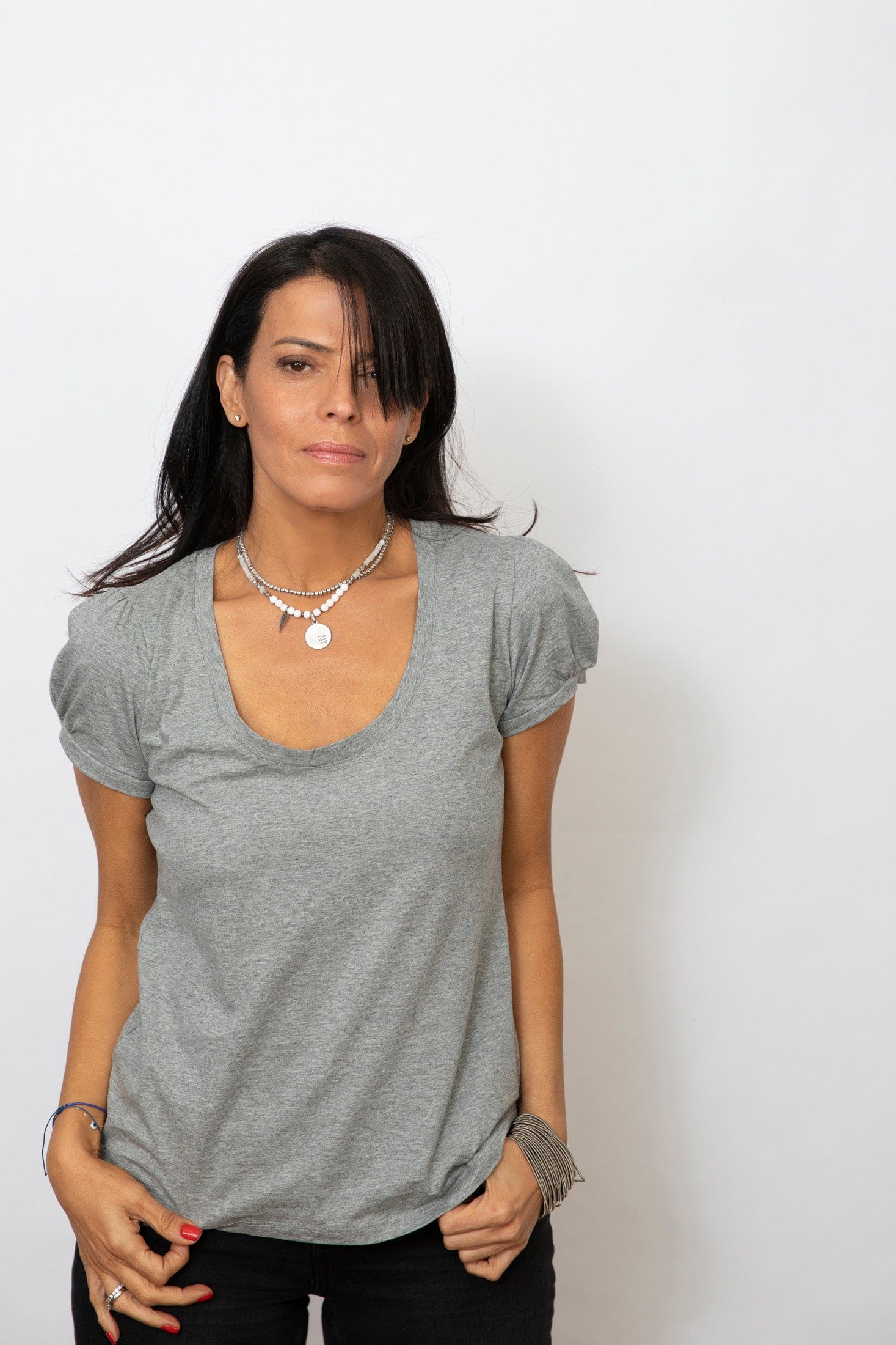 CETO חולצה בייסיק אפורה image 8