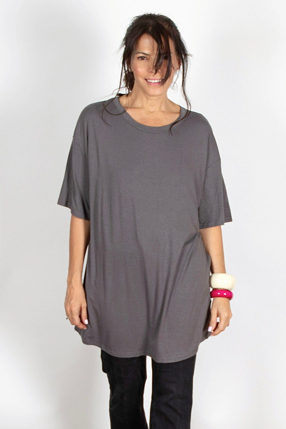 EYAL חולצה יוניסקס אפורה image 0