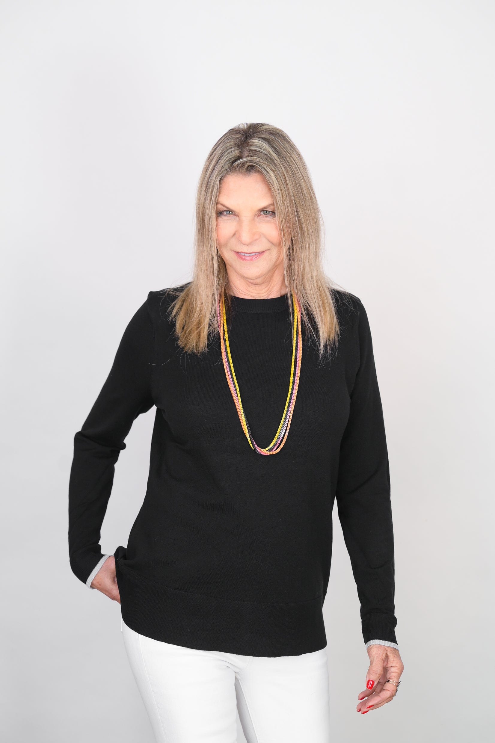 KASOSS  סריג שחור קלאסי image 13