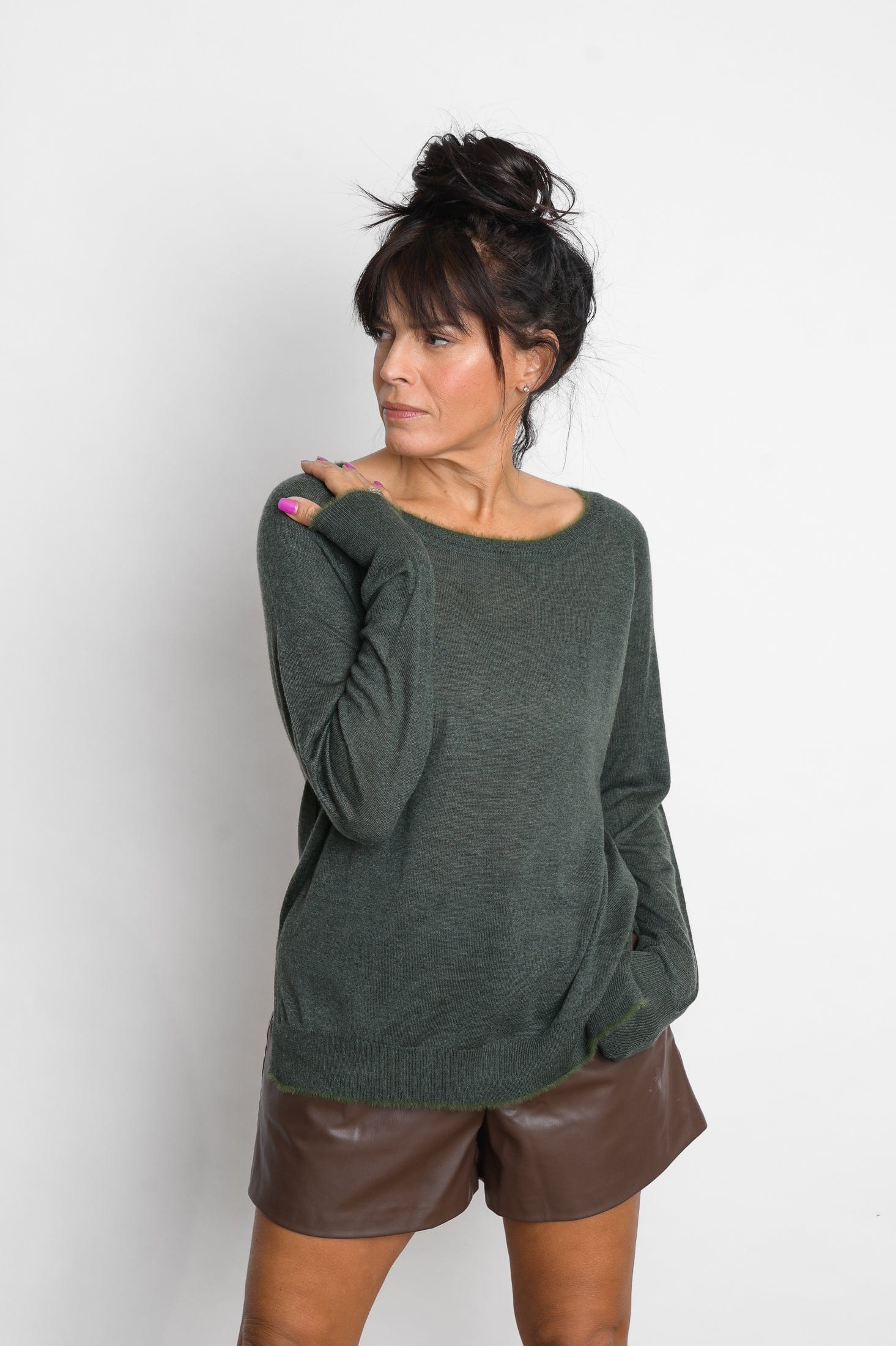 LIPSI סריג עגול ירוק image 3